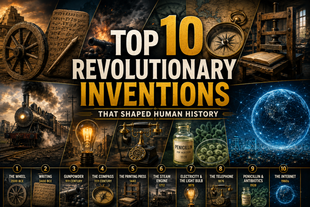 Top 10 Revolutionary Inventions That Shaped Human History